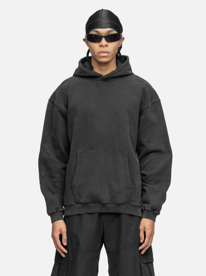 OVERSIZED HOODIE WASHED BLACK