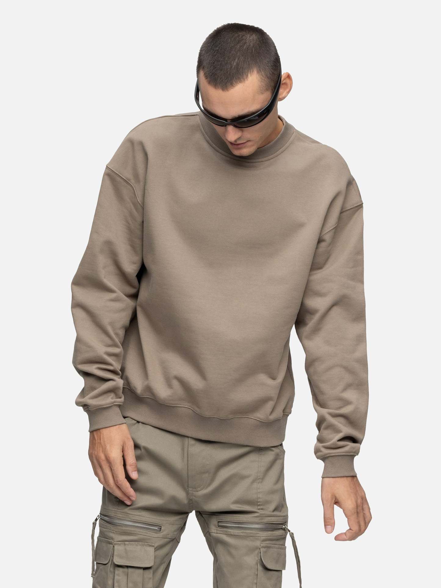 OVERSIZED SWEATSHIRT CEMENT