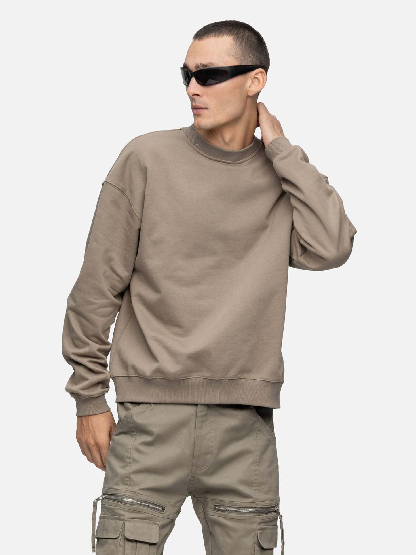 OVERSIZED SWEATSHIRT CEMENT