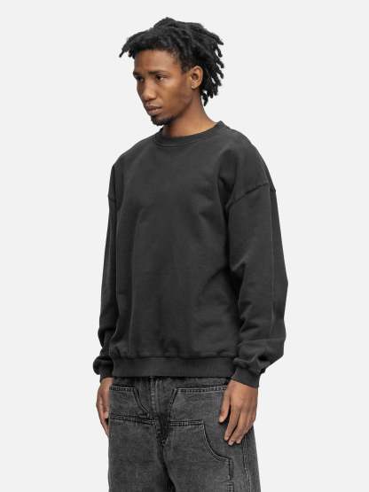 OVERSIZED SWEATSHIRT WASHED BLACK