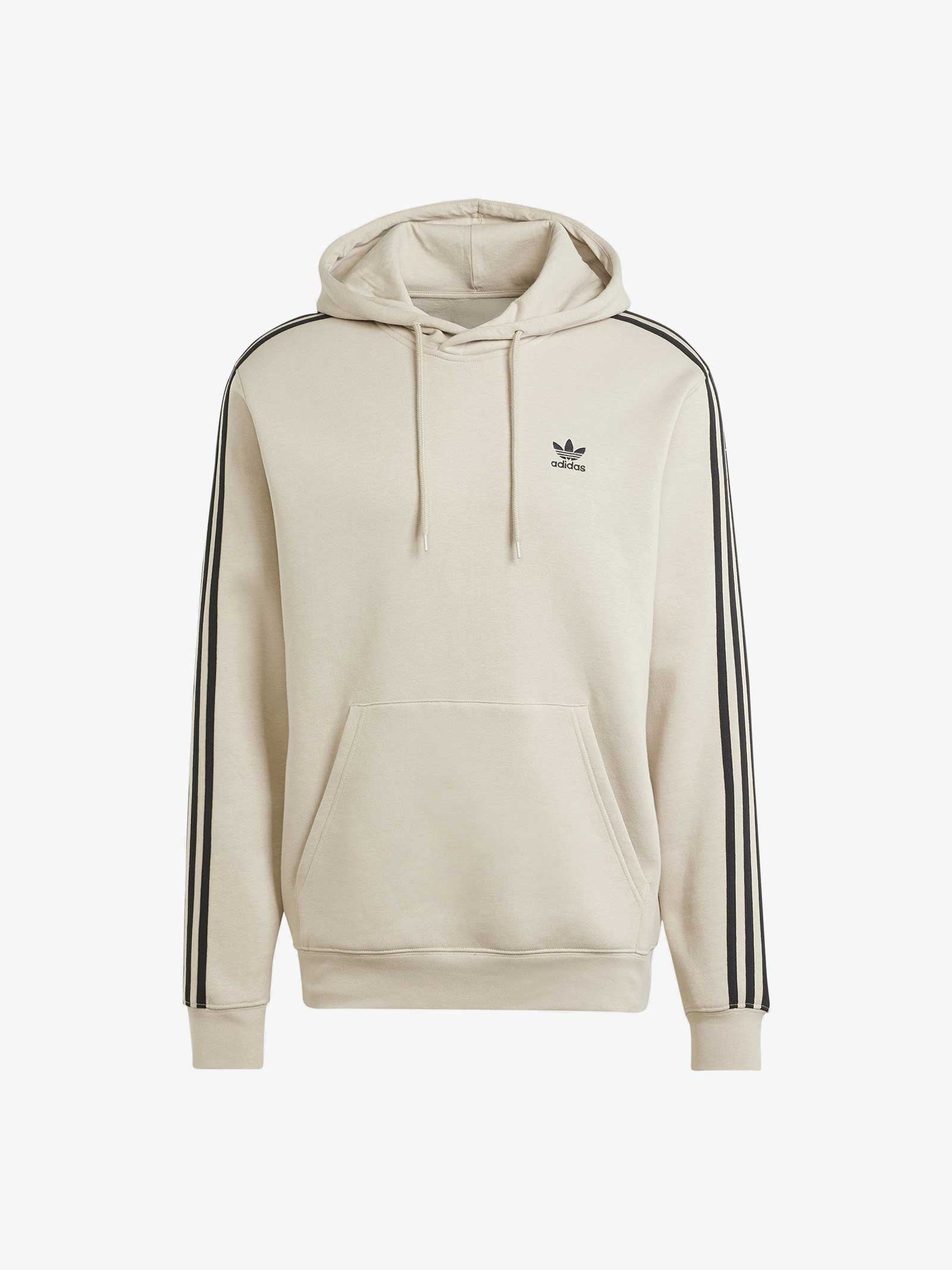 Herren-Hoodie „3-Stripes Crew Adicolor Classics“ IL2490, beige, aus Baumwolle