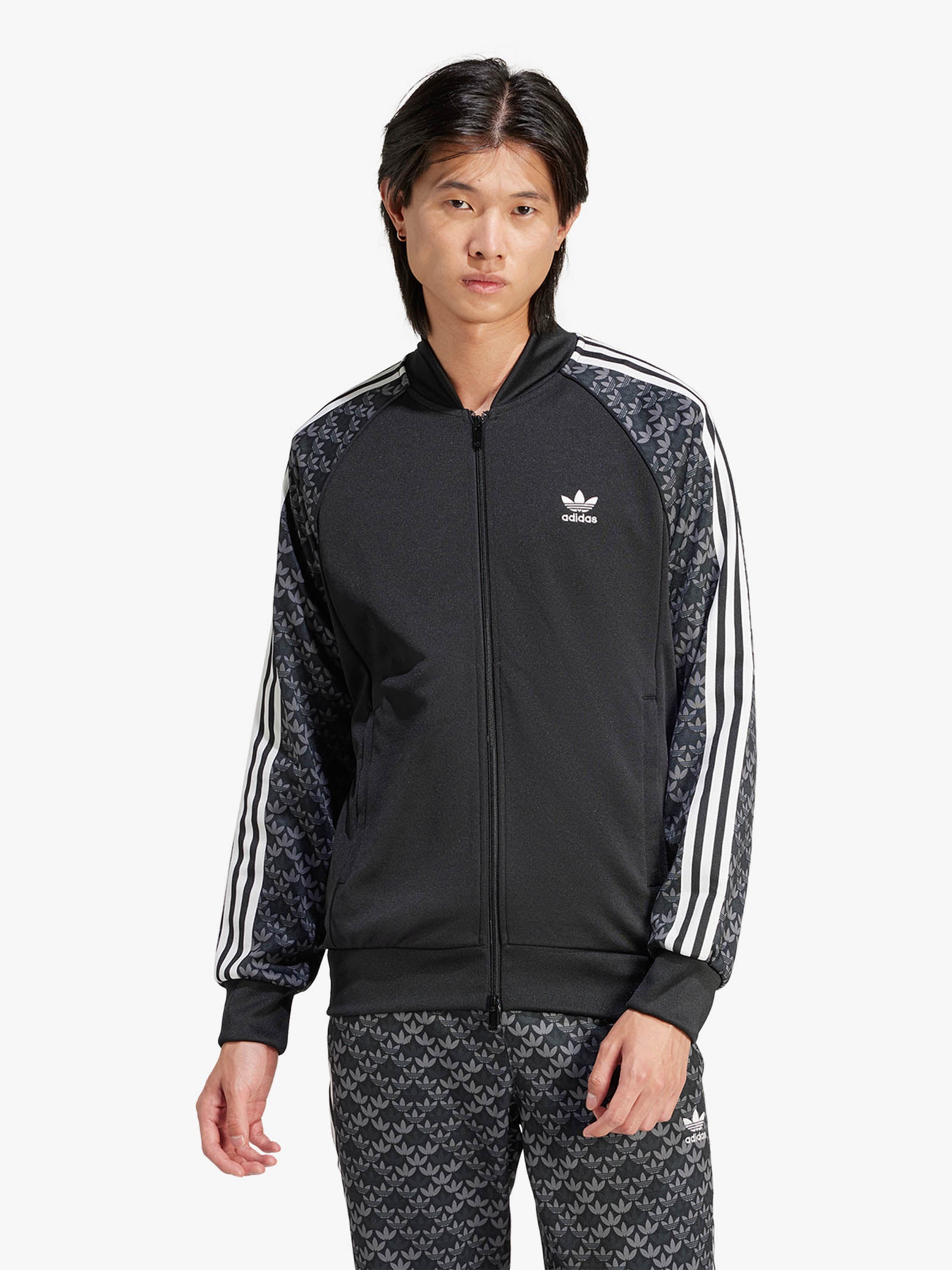 Felpa girocollo SSTR Classic Mono IS2939 uomo nero