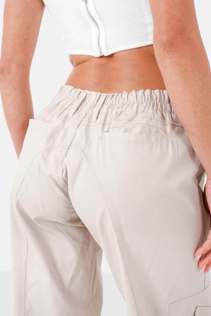 Straight cargo pants Beige