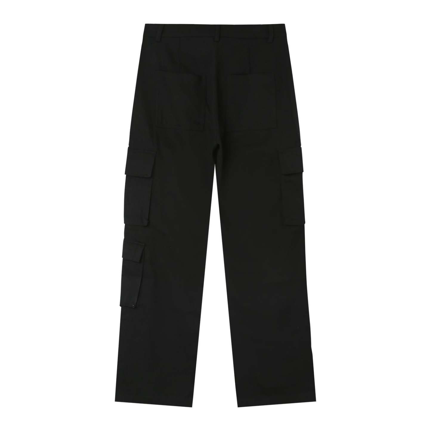 Straight cargo pants Black