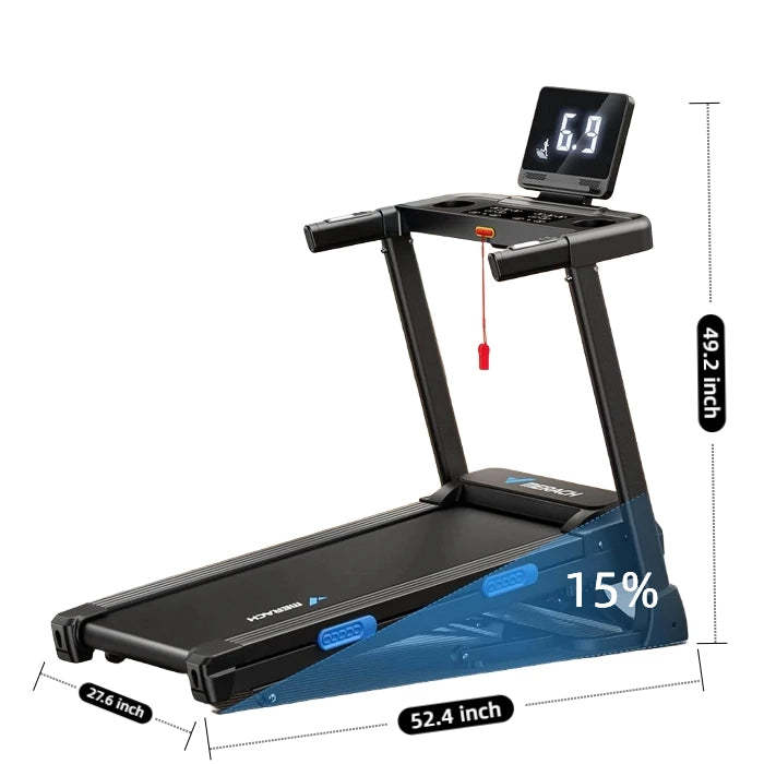 T12 Foldable Treadmill with 15% Auto Incline