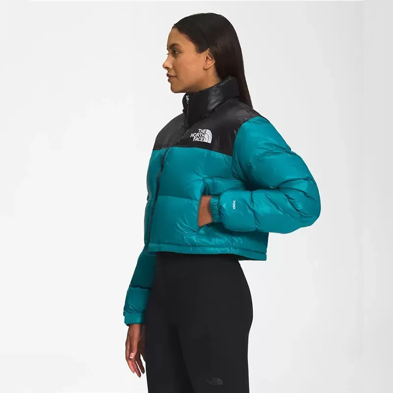 piumino colorblock da donna