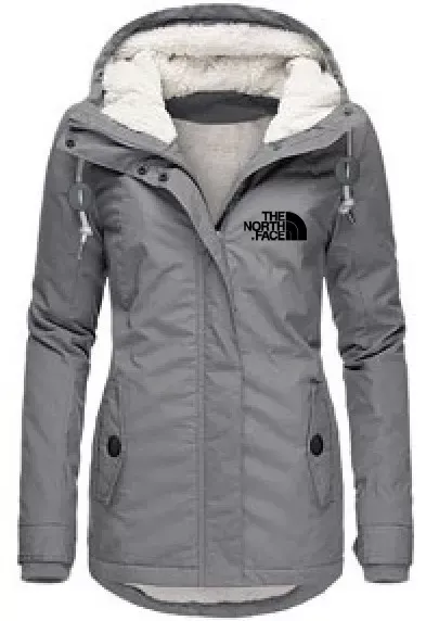 Cappotto lungo in pile con cappuccio da donna TNF®