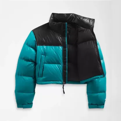 piumino colorblock da donna