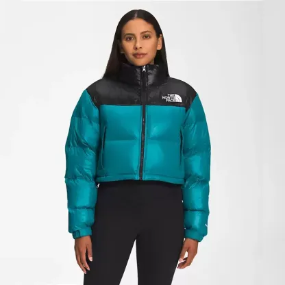 piumino colorblock da donna