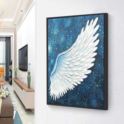 Angel wings 2pcs - Full Round Diamond Painting- 30x40cm