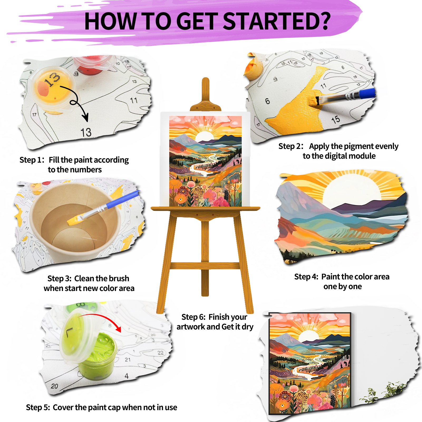 Mountain-Paint by numbers