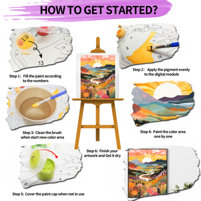 Mountain-Paint by numbers