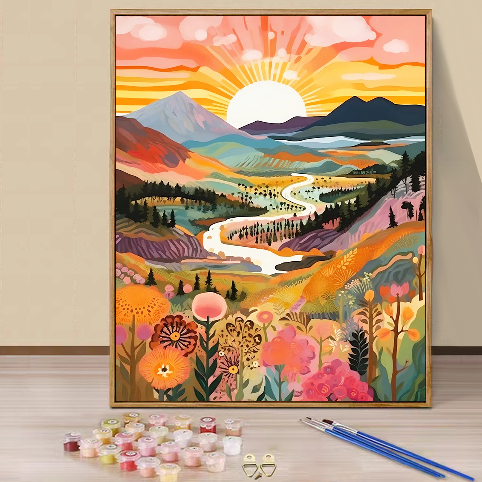 Mountain-Paint by numbers