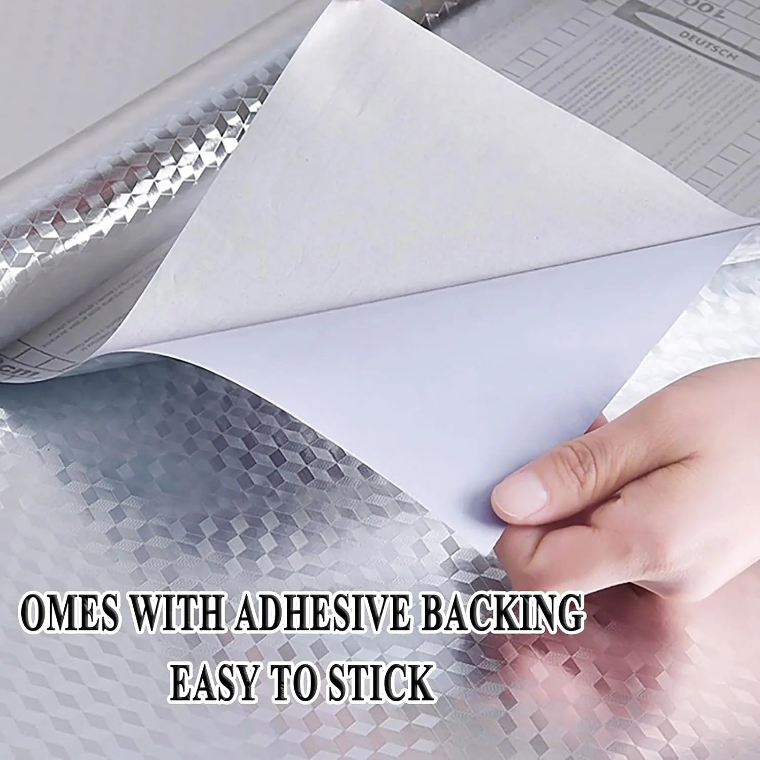 🔥Limited Time 50% Off✨Stainless Steel Kitchen Oil-Proof Adhesive Wallpaper Roll