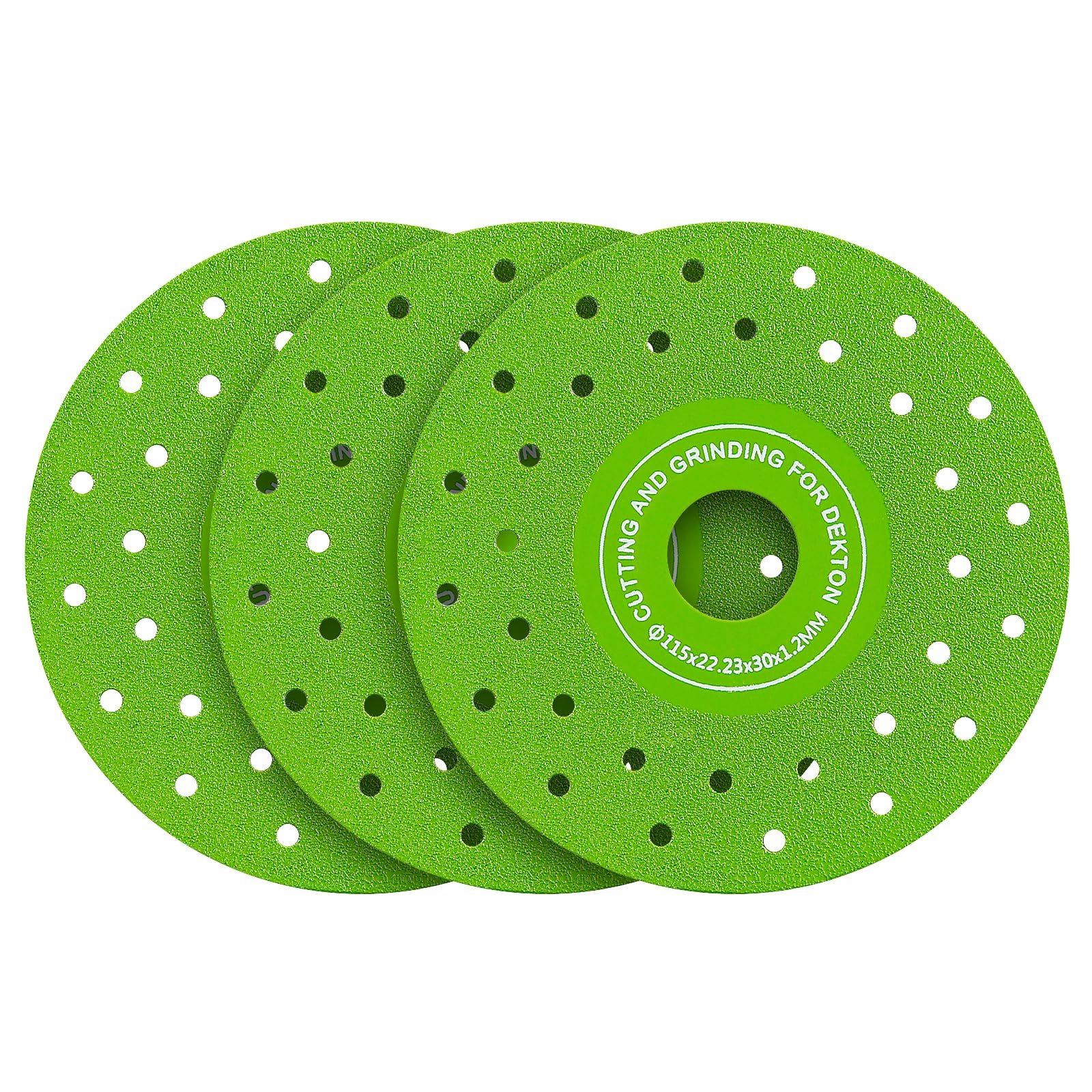 3PCS 115MM Ultra-Thin Vacuum Brazed Diamond Grinding Discs