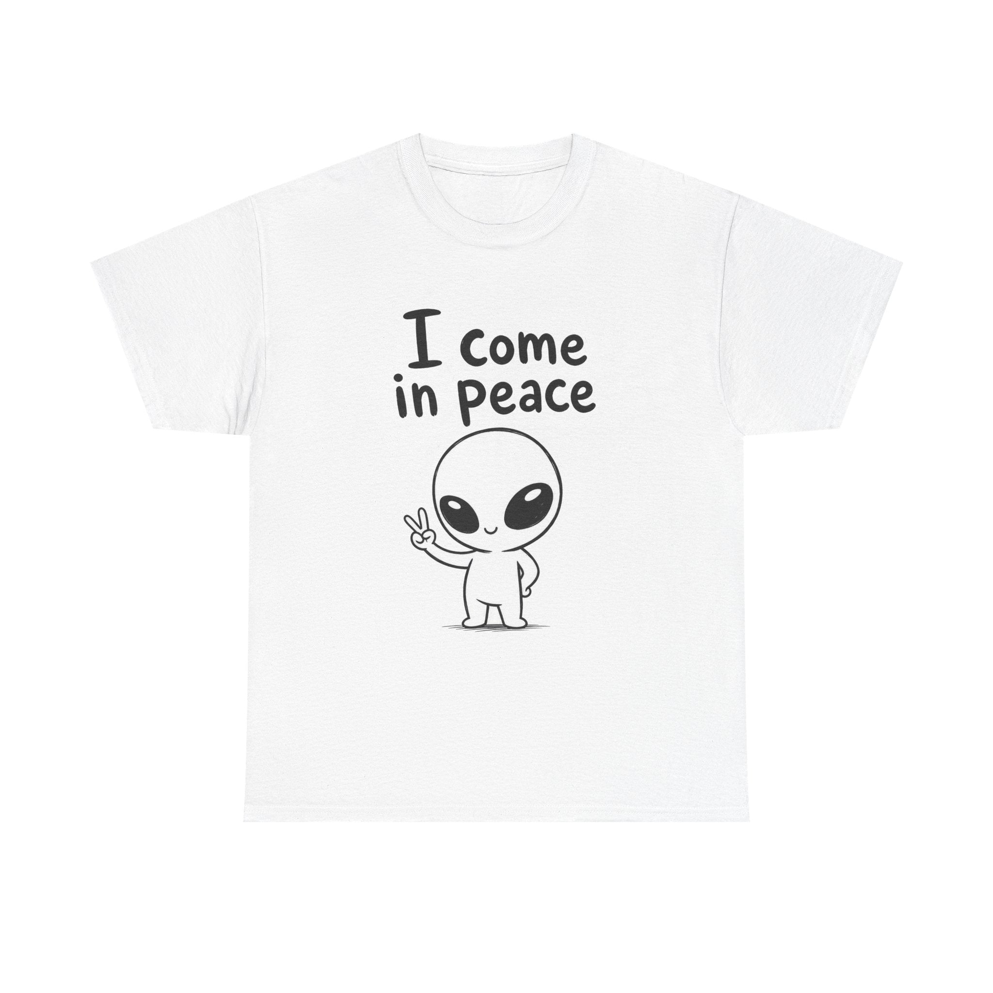 Cotton T-Shirt Unisex - I come in peace