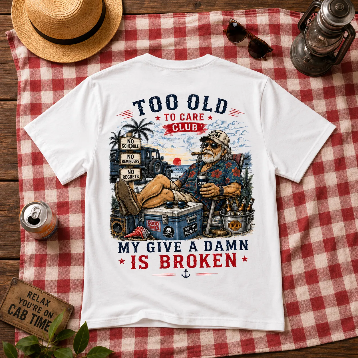 😎 Too Old To Care Club — My Give A Damn Is Broken 😂