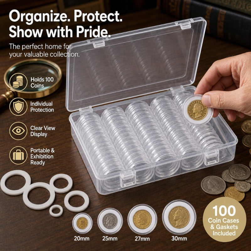 🔥Last Day 49% OFF  100-Coin Secure Storage Case