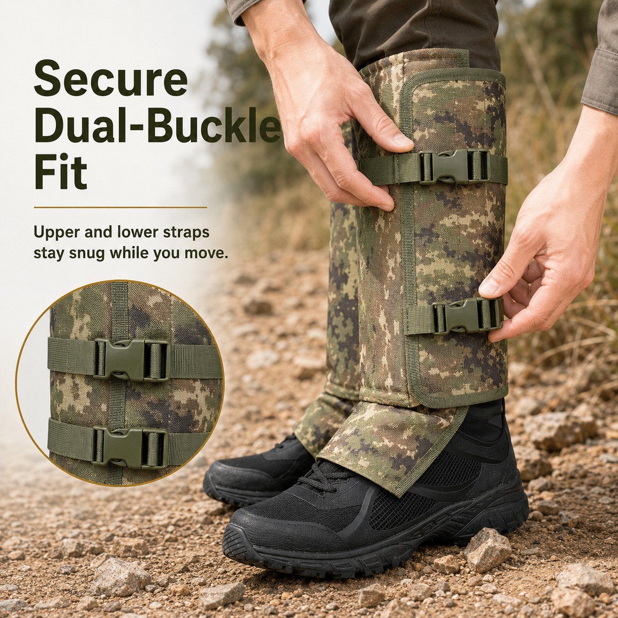 Professional Snake Guard Gaiters – Lightweight Leg Protection for Outdoor Use