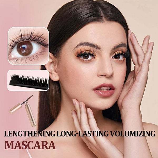 🥳BUY 1 GET 1 FREE:💞50K+ SOLD!👁️✨ All-Day Beautiful Lashes, Smudge-Proof! Waterproof Fiber Mascara for Natural Volume. 💖💃