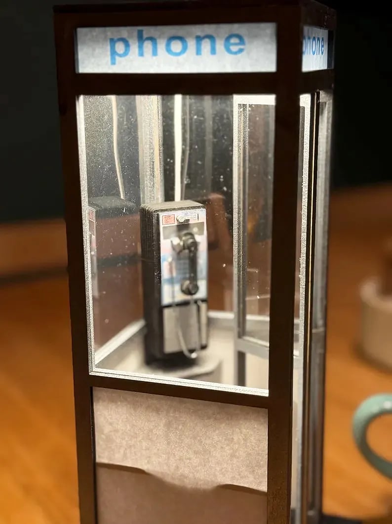 🔥Last Day 49% OFF - ☎️Retro Vintage Tall PhoneBooth Lamp