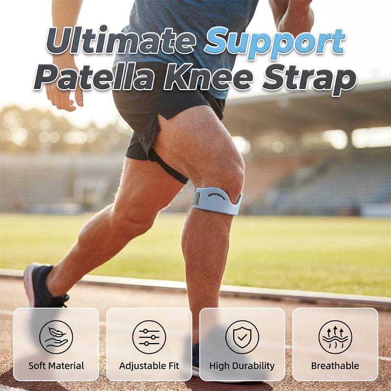 ⏰Final 3 hours Buy 1 Get 1 Free - Breathable Shock-Absorbing Patella Brace 🦵🛡 - Blue / Buy 1 Get 1 Free (2 pcs)