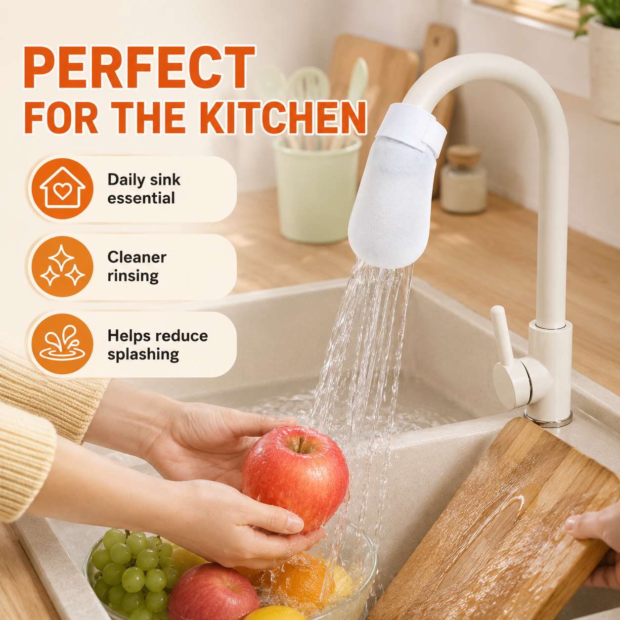 Faucet Filter Cotton – Anti-Splash Water Flow Filter Sleeve 🚰✨