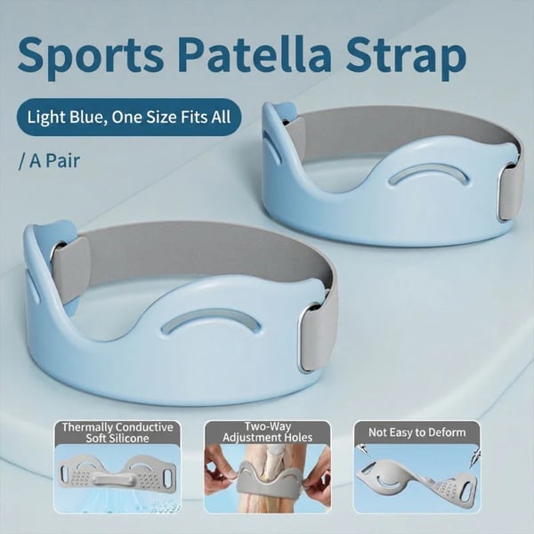 ⏰Final 3 hours Buy 1 Get 1 Free - Breathable Shock-Absorbing Patella Brace 🦵🛡 - Blue / Buy 1 Get 1 Free (2 pcs)