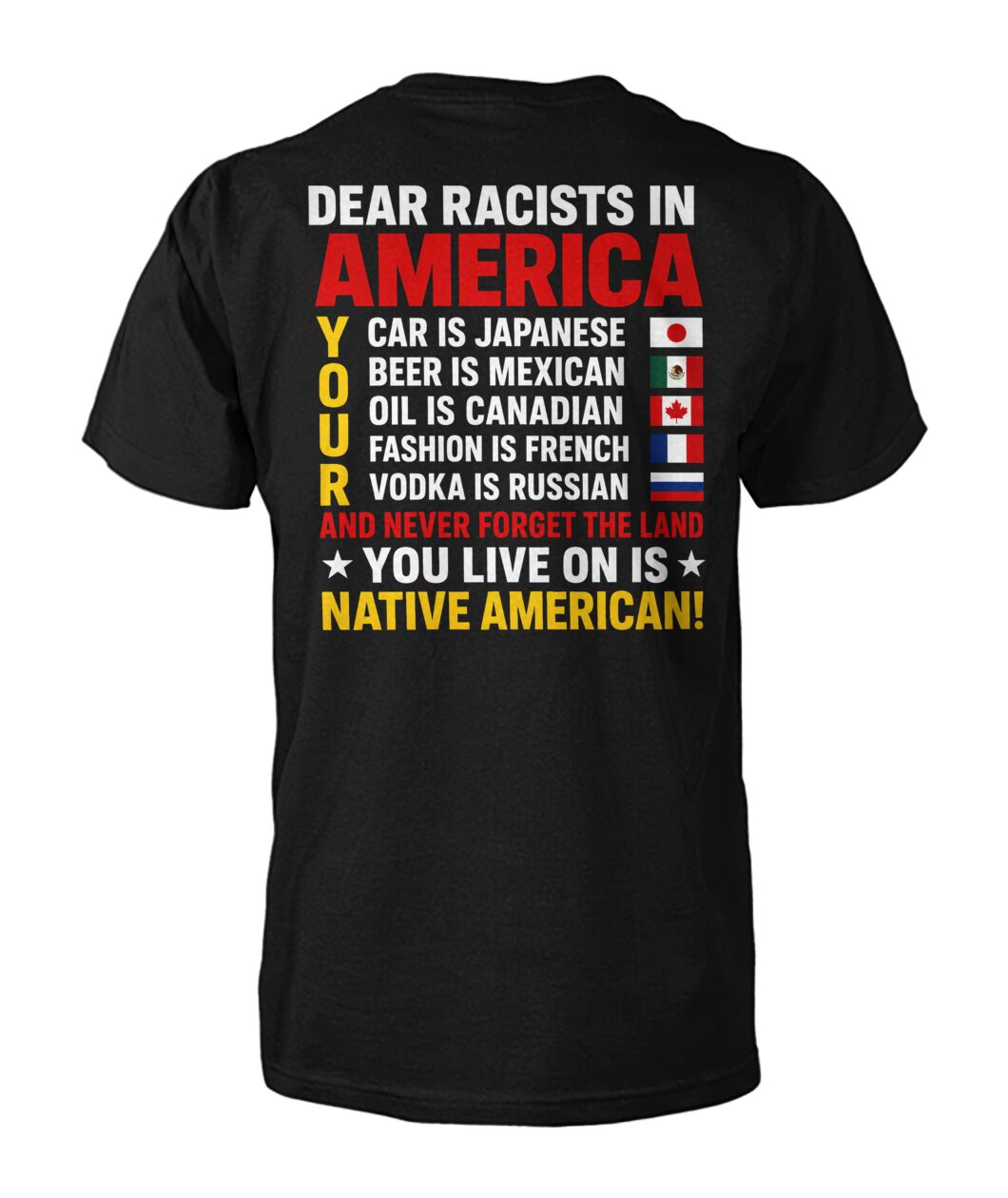 Anti Racism Tshirt Native American SHIRT
