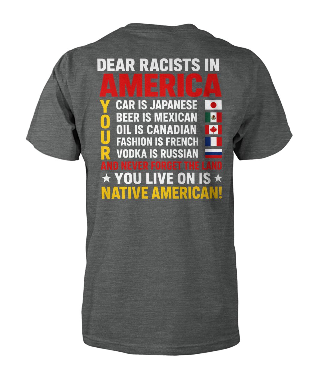 Anti Racism Tshirt Native American SHIRT