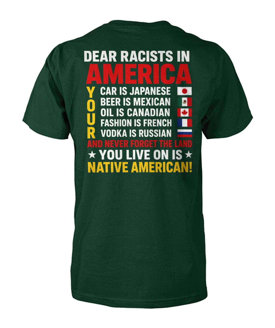 Anti Racism Tshirt Native American SHIRT