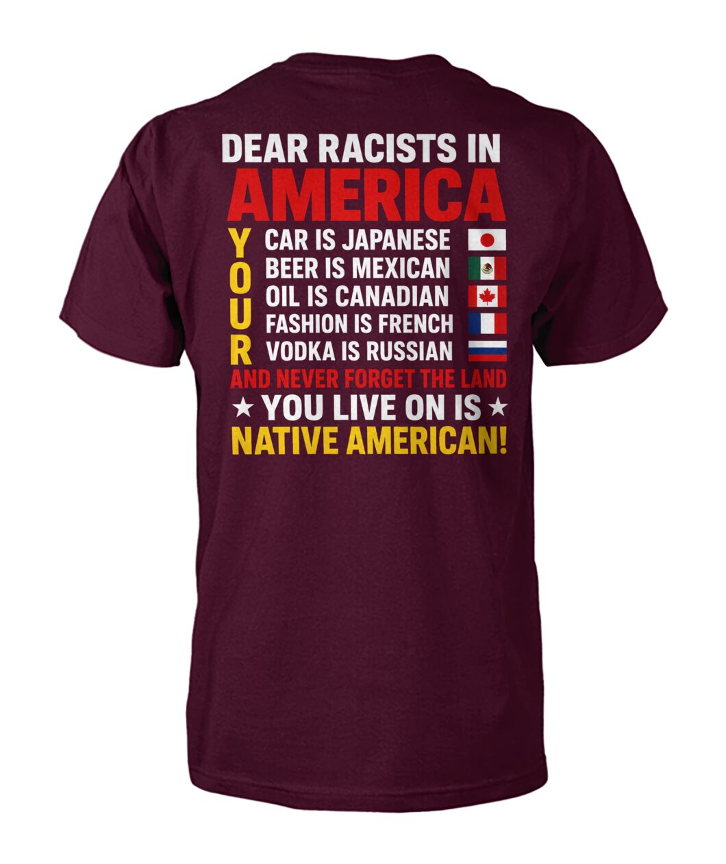 Anti Racism Tshirt Native American SHIRT