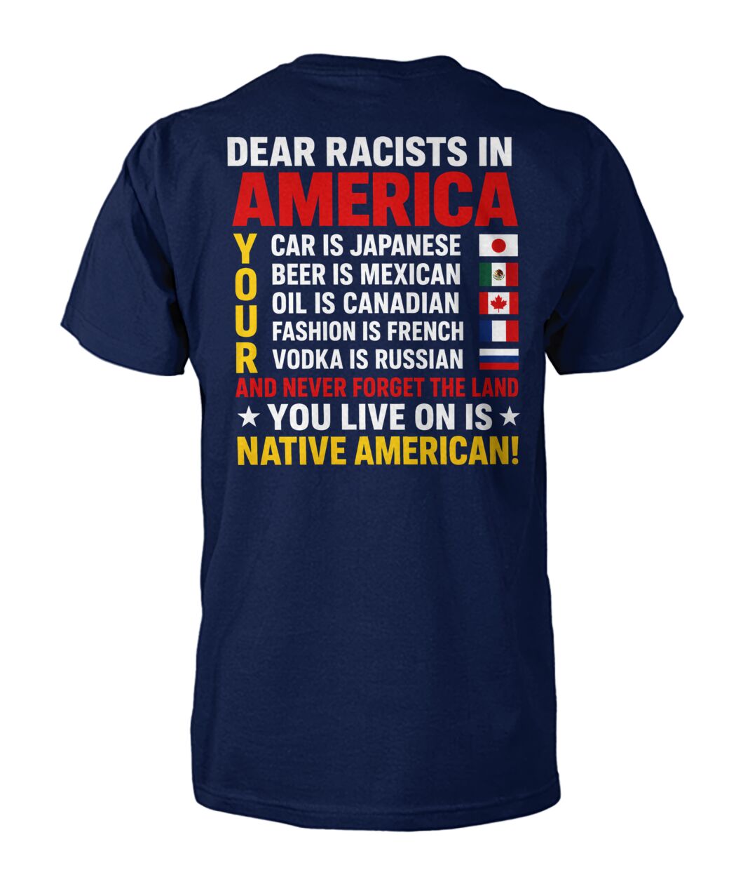 Anti Racism Tshirt Native American SHIRT