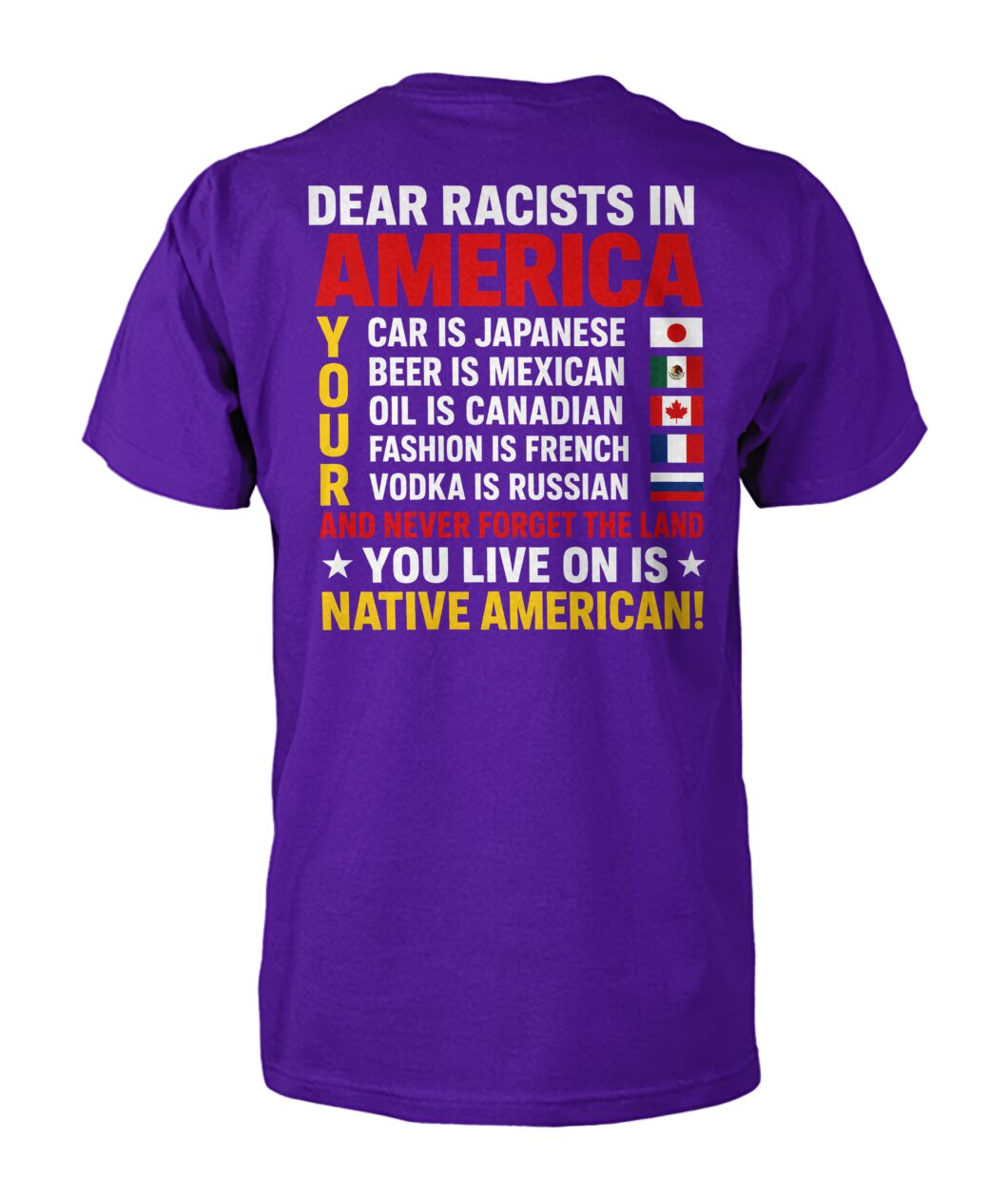 Anti Racism Tshirt Native American SHIRT