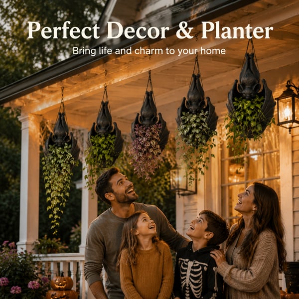 🎁Last Day 50% OFF - Hanging Bat Plant Pot