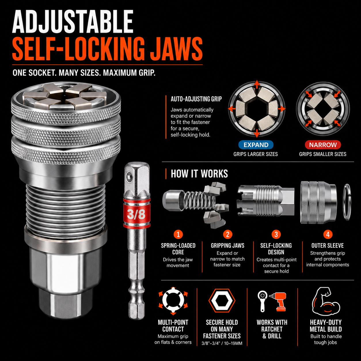 Hexa Socket™ Wrench Tool