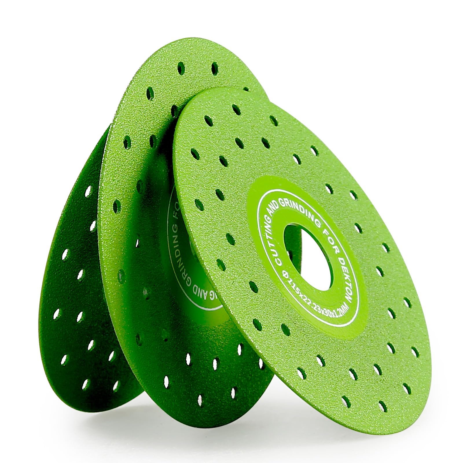 3PCS 115MM Ultra-Thin Vacuum Brazed Diamond Grinding Discs