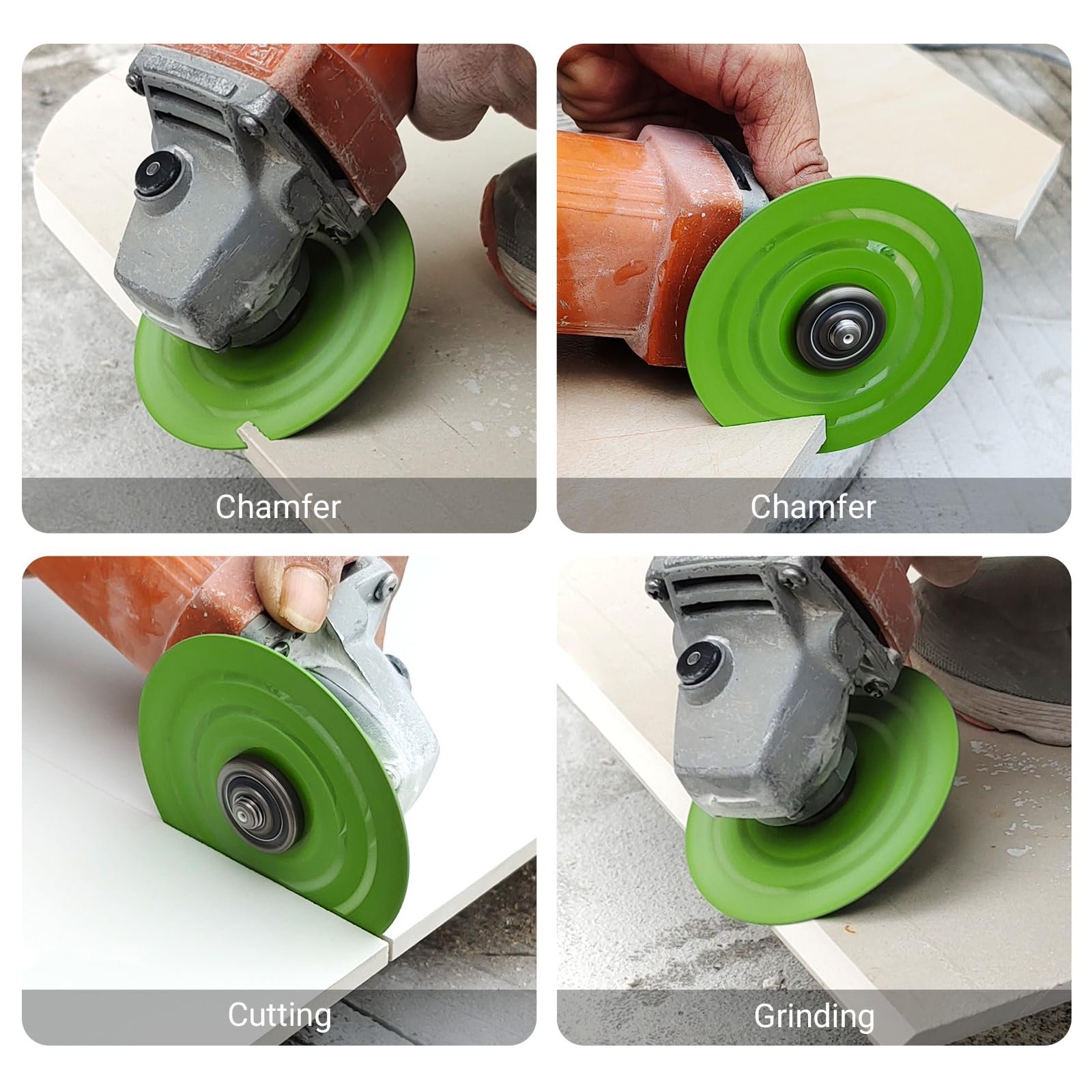 3PCS 115MM Ultra-Thin Vacuum Brazed Diamond Grinding Discs