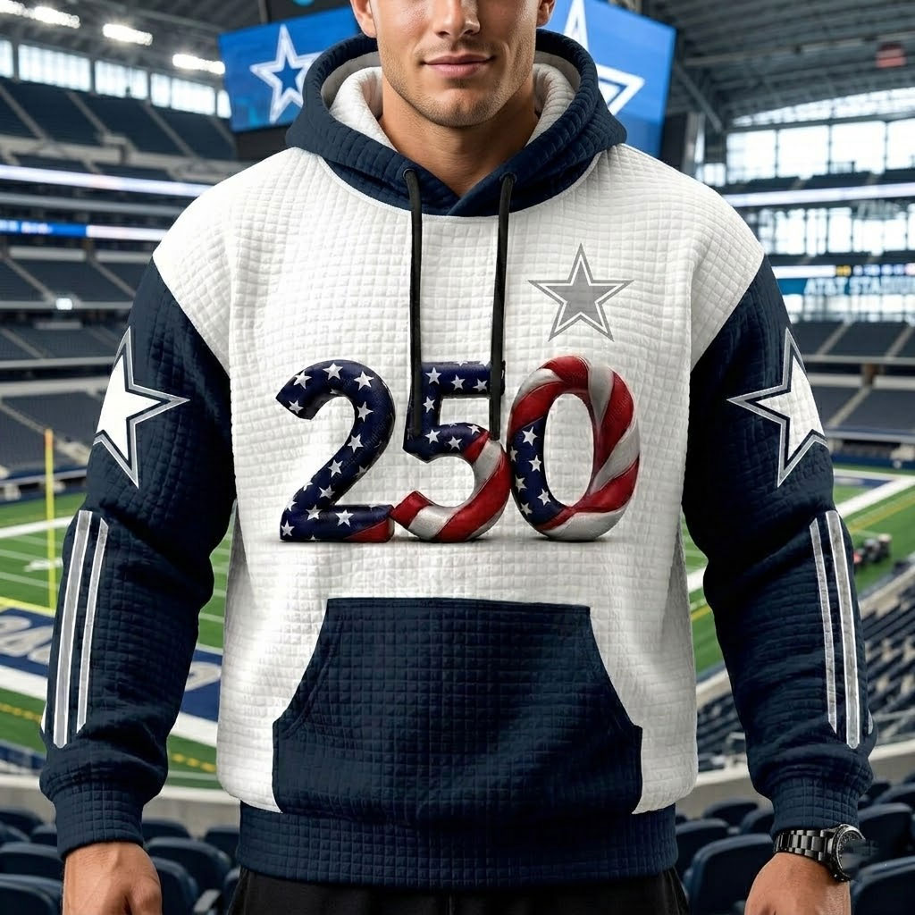 Dallas Cowboys Waffle Texture Strike Hoodie