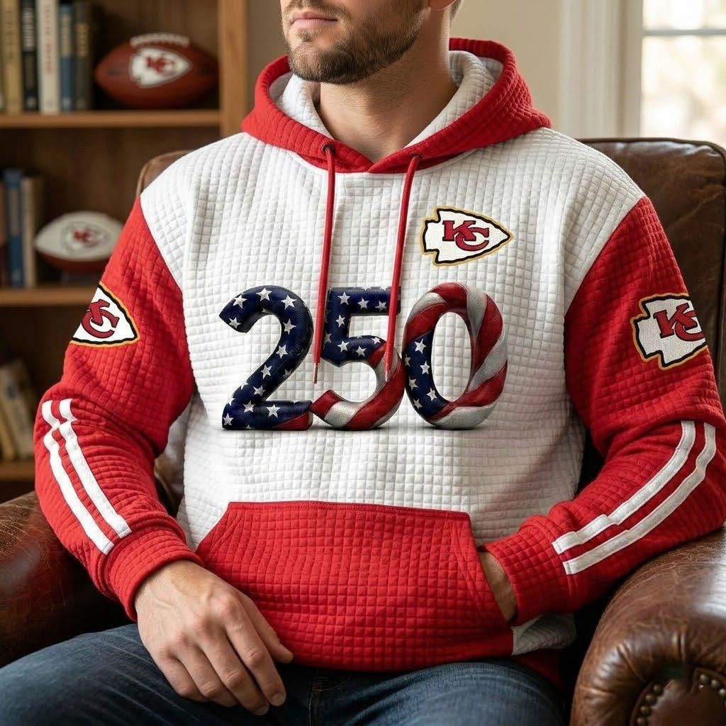 Kansas City Chiefs Waffle Texture Strike Hoodie