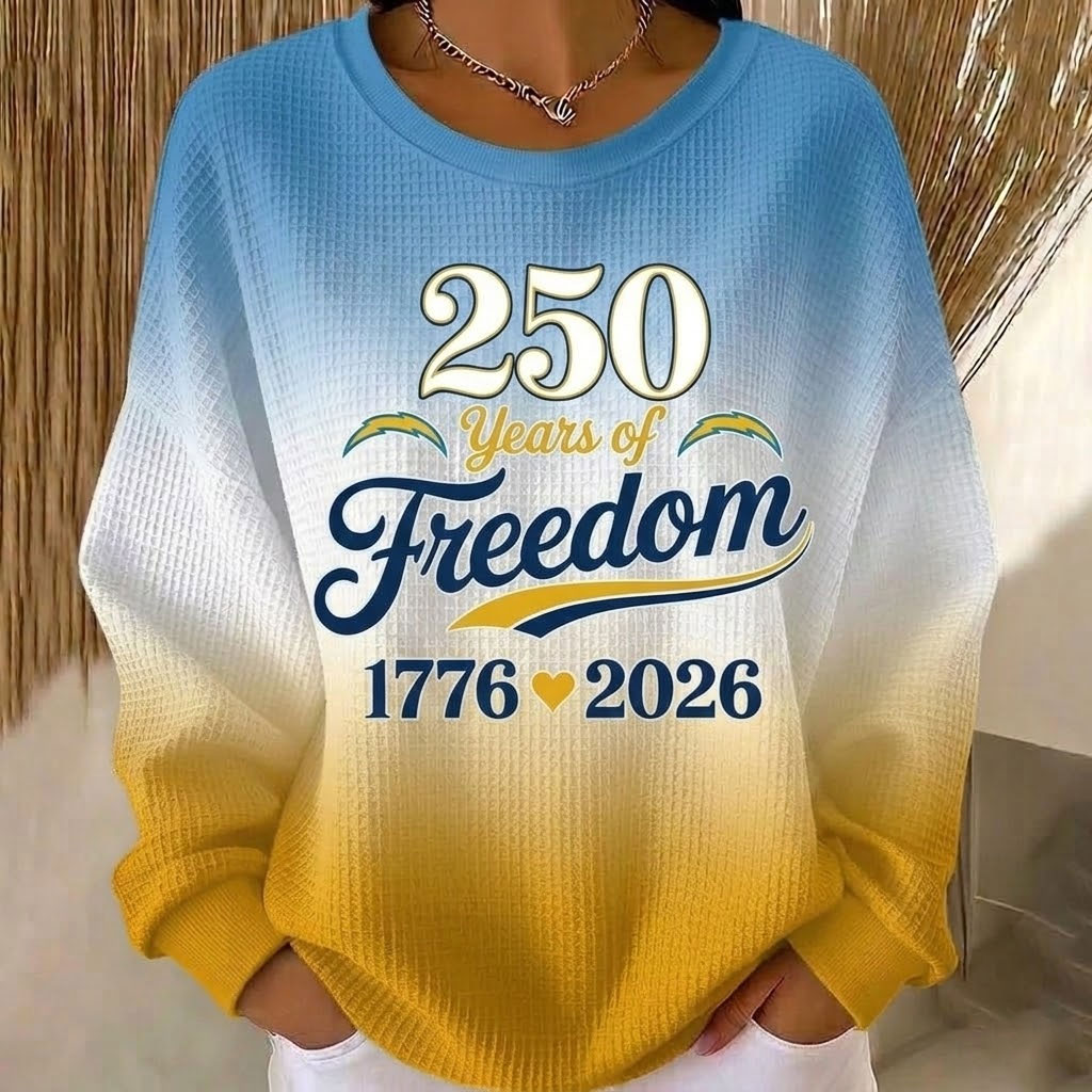 Los Angeles Chargers US 250th Anniversary Long Sleeves Dynamic Knit Sweater