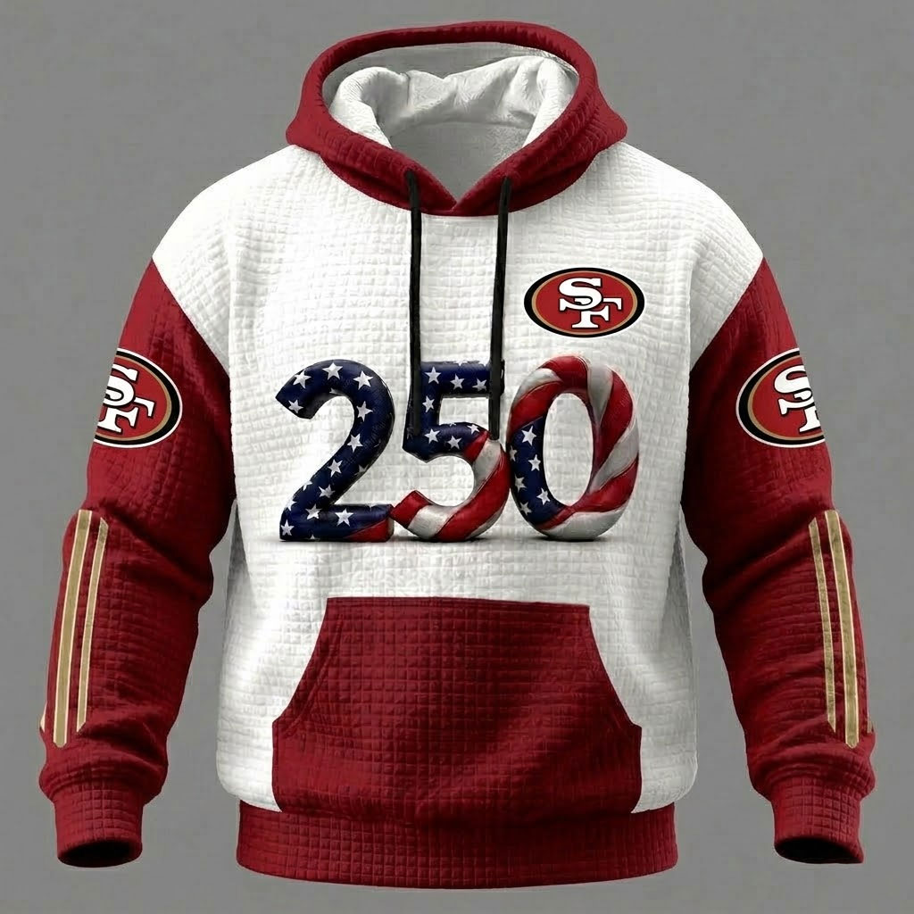 San Francisco 49ers Waffle Texture Strike Hoodie