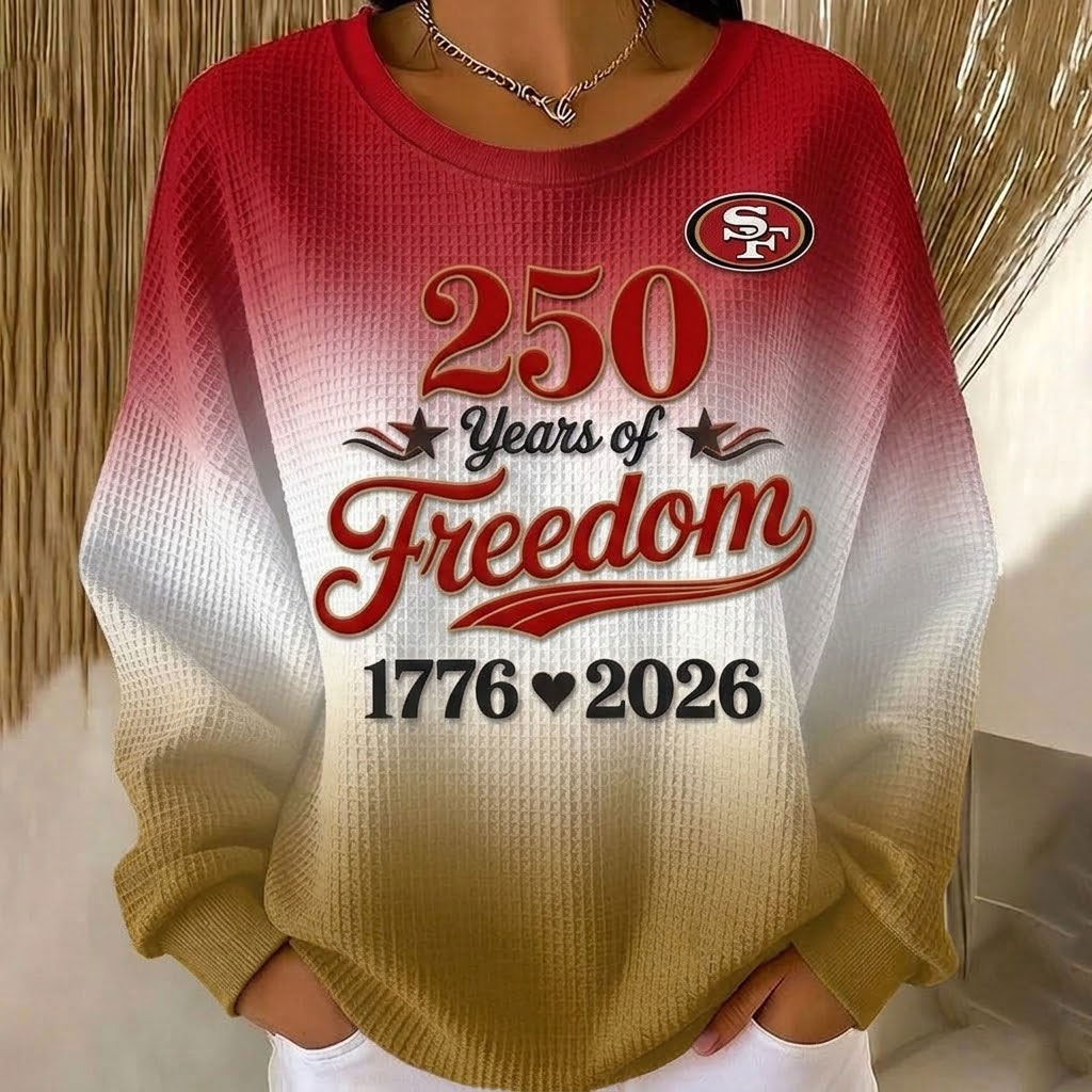 San Francisco 49ers US 250th Anniversary Long Sleeves Dynamic Knit Sweater