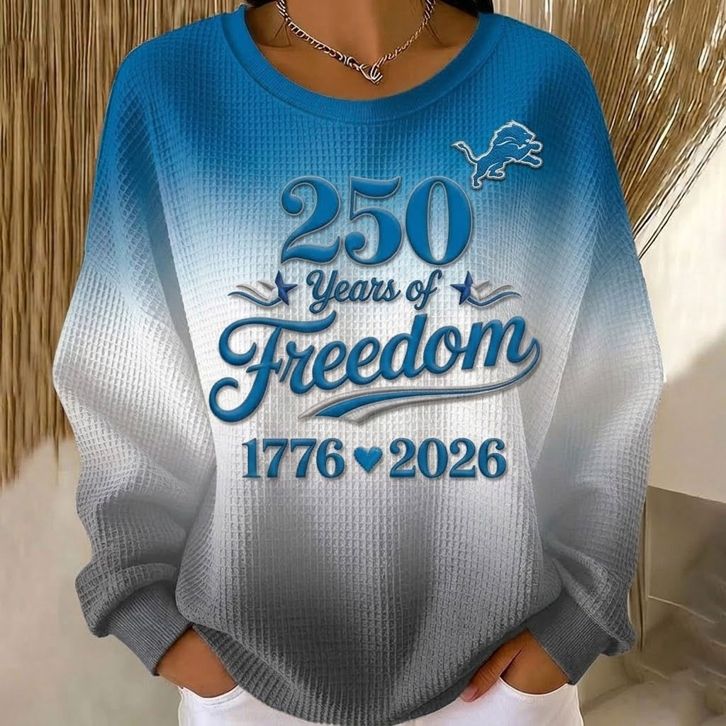 Detroit Lions US 250th Anniversary Long Sleeves Dynamic Knit Sweater
