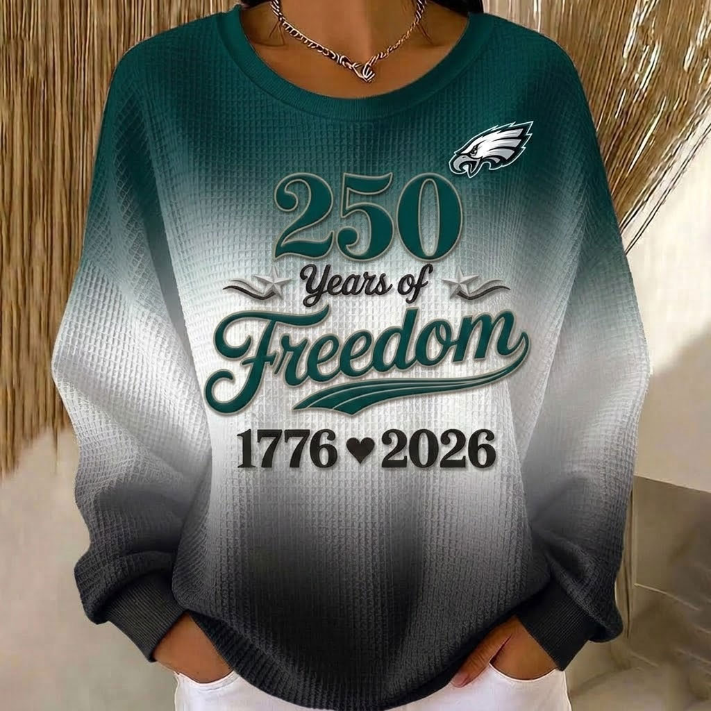 Philadelphia Eagles US 250th Anniversary Long Sleeves Dynamic Knit Sweater
