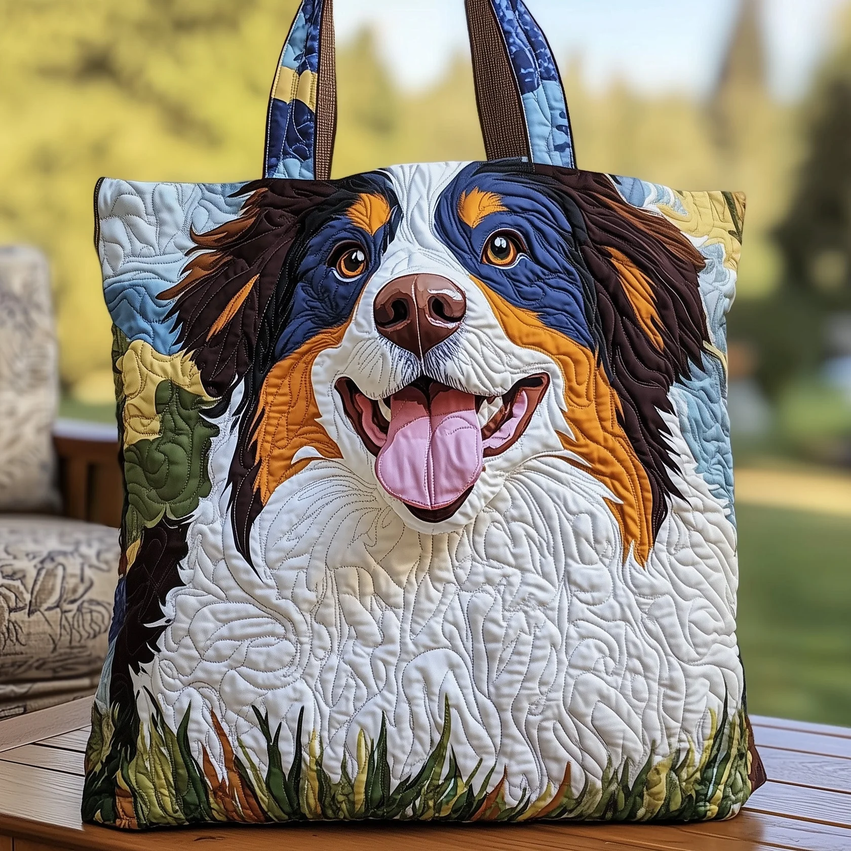 Aussie Charm 3D Printed Quilted Tote Bag 