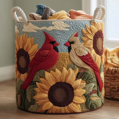 Sunflowers Limted Edition Quilted Laundry Basket