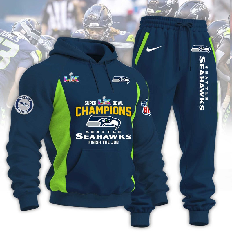 Seattle Seahawks Super Bowl LX 2026 Hoodie Set GTS015313