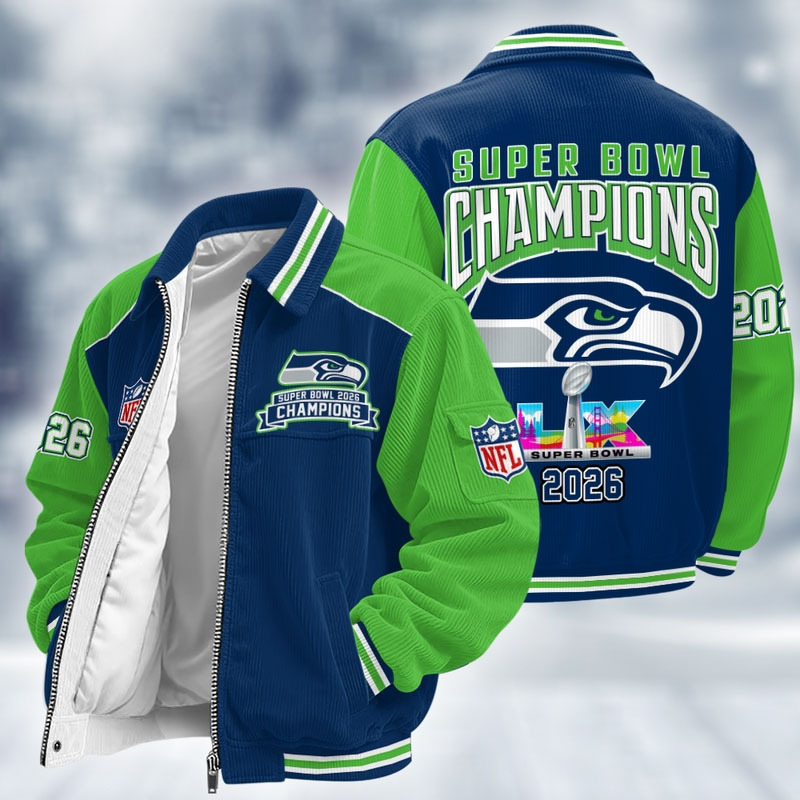 Seattle Seahawks Super Bowl LX 2026 Touchdown Classic Varsity Jacket GTS015324