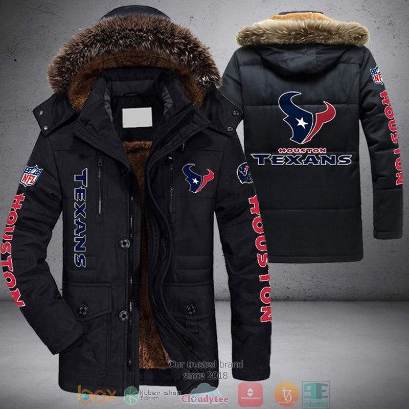 Houston Texans New 2 Colors Limited Edition Warm Parka Jacket With Fur